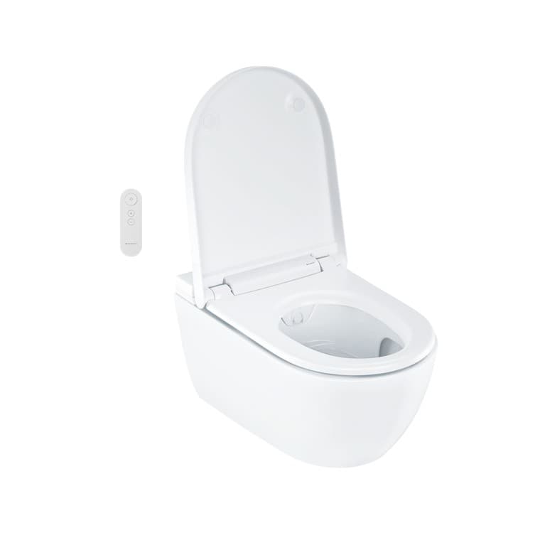 Geberit AquaClean Alba s otevřeným víkem Geberit AquaClean Alba s otevřeným víkem
